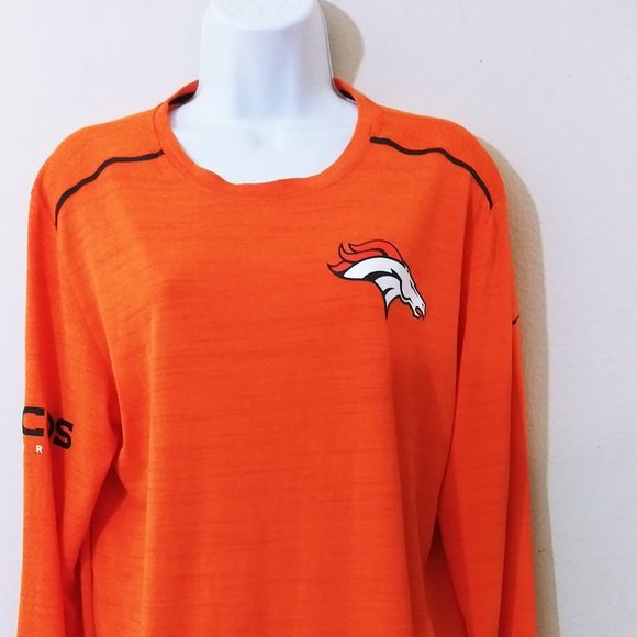 NFL TEAMS BRONCOS NIKE DRI-FIT ORANGE TOP - Picture 5 of 8